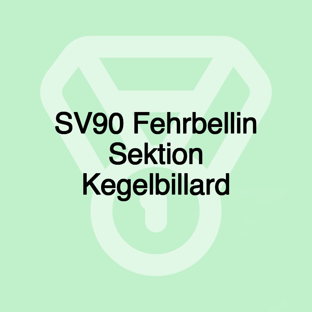 SV90 Fehrbellin Sektion Kegelbillard